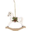 Clayre & Eef 6PR5903 Závěsná dekorace Houpací kůň 12x4x11 cm