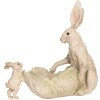 Clayre & Eef 6PR5905 Dekorativní Králík s Miskou 29x14x26 cm