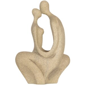 Clayre & Eef Dekorativní sedící pár béžový 16x8x25 cm