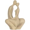 Clayre & Eef Dekorativní sedící pár béžový 16x8x25 cm