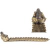 Clayre & Eef Držák na kadidlo Buddha stříbrno-zlatý 33x8x7 cm
