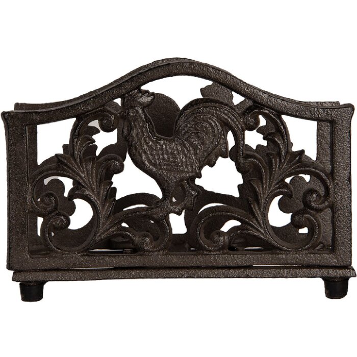 Clayre & Eef Držák na ubrousky 17x6x12 cm hnědý