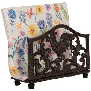 Clayre & Eef Držák na ubrousky 17x6x12 cm hnědý