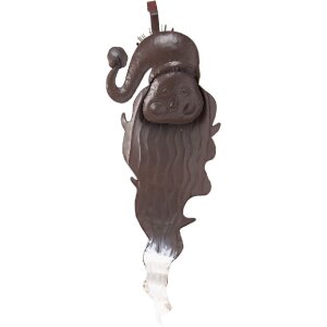 Clayre & Eef 5Y1318 Nástěnná dekorace Santa Claus 30x10x79 cm Bílá Červená