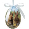 Clayre & Eef 65904 Sada 12 závěsných vajíček 4x5 cm