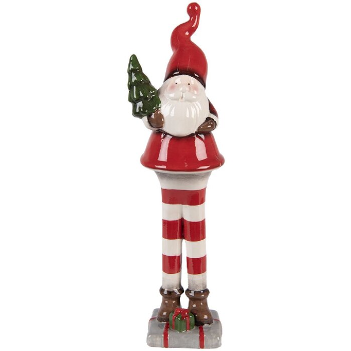 Clayre & Eef Vánoční dekorace Santa Claus 9x8x30 cm