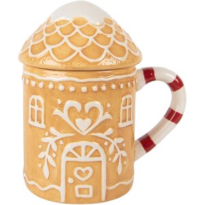 Clayre & Eef Hrnek s víkem 350 ml -...