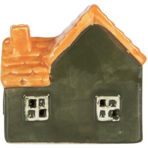 Clayre & Eef Dekorační domeček s LED 8x6x8 cm