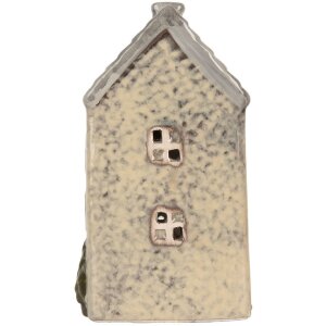 Clayre & Eef Svícen ve tvaru domku 9x8x15 cm z dolomitu