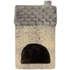 Clayre & Eef Svícen ve tvaru domku 9x8x15 cm z dolomitu