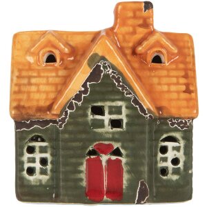 Clayre & Eef Dekorativní domeček s LED 8x5x8 cm