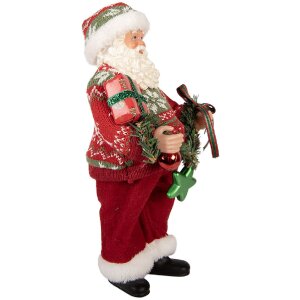 Clayre & Eef 66357 Dekorace Santa Claus 16x11x27 cm