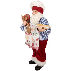 Clayre & Eef 66359 Dekorace Santa Claus 15x10x26 cm