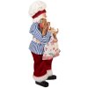 Clayre & Eef 66359 Dekorace Santa Claus 15x10x26 cm
