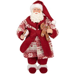 Clayre & Eef 66360 Dekorace Santa Claus 15x11x28 cm