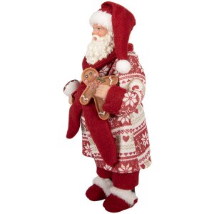 Clayre & Eef 66360 Dekorace Santa Claus 15x11x28 cm