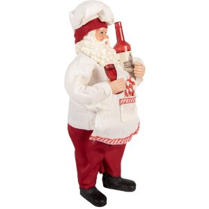 Clayre & Eef 66361 Vánoční dekorace Santa Claus 15x10x27 cm