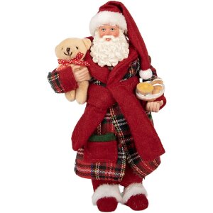 Clayre & Eef 66362 Dekorace Santa Claus 16x11x28 cm