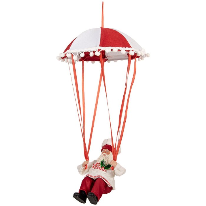 Clayre & Eef 66363 Vánoční dekorace Santa Claus 25x25x55 cm