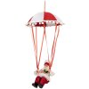 Clayre & Eef 66363 Vánoční dekorace Santa Claus 25x25x55 cm