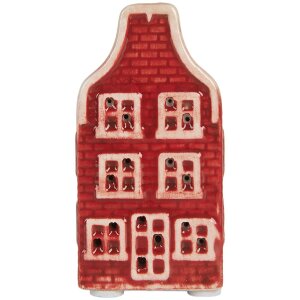 Clayre & Eef Dekorativní domeček s LED 4x4x8 cm