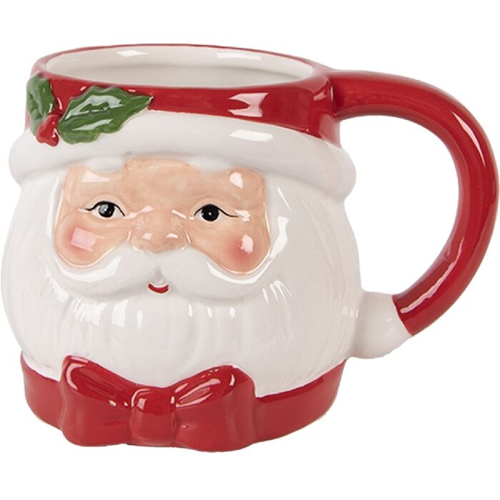 Clayre & Eef Hrnek 300 ml, 13x10x9 cm, Dolomitová keramika