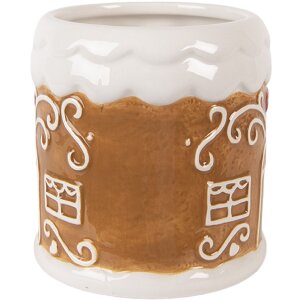 Clayre & Eef Hrnek 350 ml, 14x10x10 cm, Dolomit -...