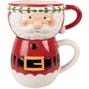 Clayre & Eef Hrnek 15x12x17 cm / 400-500 ml Dolomit