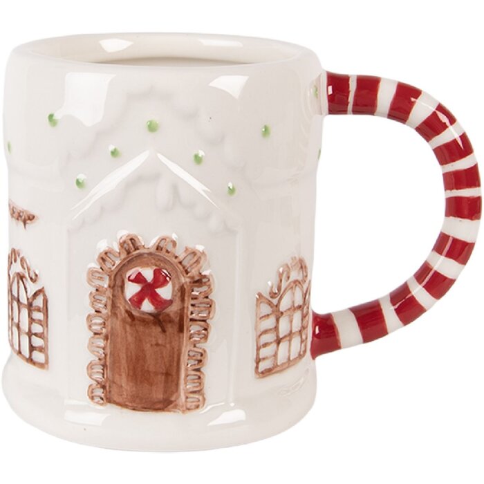 Clayre & Eef Hrnek 400 ml Dolomit 14x10x11 cm