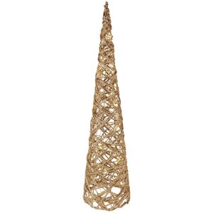 Clayre & Eef 50827 Dekorativní LED Kužely (Sada 3) 20x80/16x60/13x40 cm