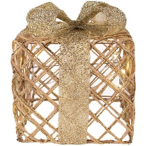 Clayre & Eef 66311 LED Dárkový set 3dílný Zlatá