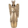 Clayre & Eef 6Y5943 Dekorativní anděl 17x10x39 cm hnědý