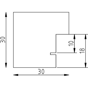 effect Zrcadlo na stěnu Profil 52 – masivní dřevo bílé wenge dub