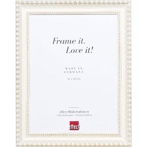 Effect Profil 56 Dřevěný fotorámeček – Barokní, bílá/stříbrná