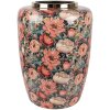 Clayre & Eef 66376 Dekorační váza Ø 33x44 cm Zelená Růžová