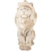 Clayre & Eef Dekorace lev 50x30x62 cm béžovo-hnědá