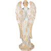 Clayre & Eef Dekorativní anděl 28x20x70 cm béžovo-šedý