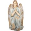 Clayre & Eef Dekorace Anděl 34x36x55 cm Béžovo-modrá