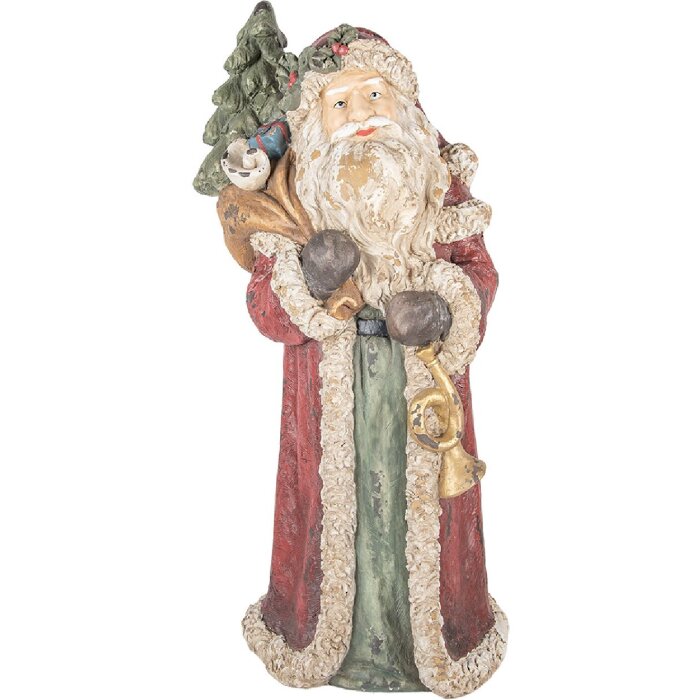 Clayre & Eef Vánoční dekorace Santa Claus 35x28x83 cm