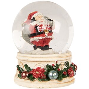 Clayre & Eef Sněhová koule Santa Claus 5x6 cm