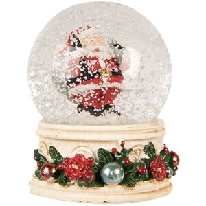 Clayre & Eef Sněhová koule Santa Claus 5x6 cm