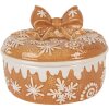 Clayre & Eef Úložný květináč s víkem 20x13 cm keramický