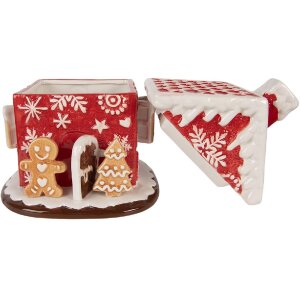 Clayre & Eef Sklenice s víkem 22x28 cm