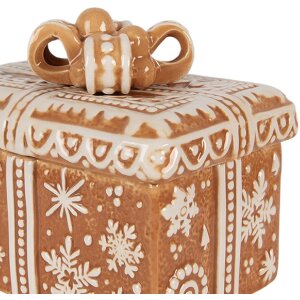 Clayre & Eef Skladovací hrnec s víkem 19x13x16 cm