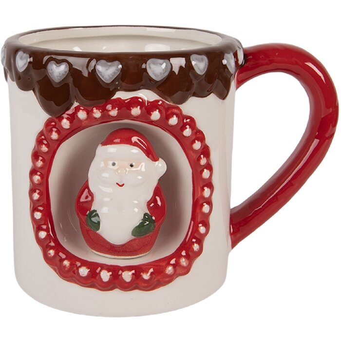 Clayre & Eef Hrnek 375 ml Keramika 14x10x10 cm