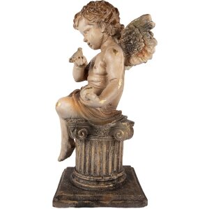 Clayre & Eef Dekorativní anděl 30x30x60 cm béžový