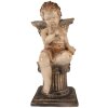 Clayre & Eef Dekorativní anděl 30x30x60 cm béžový