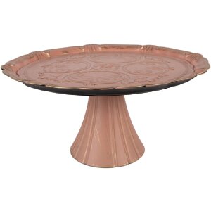 Clayre & Eef Stojan na dort růžové zlato 32x15 cm