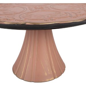 Clayre & Eef Stojan na dort růžové zlato 32x15 cm