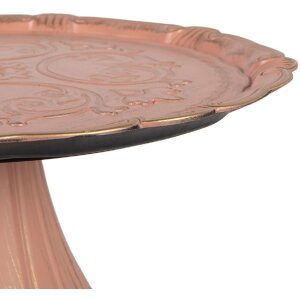 Clayre & Eef Stojan na dort růžové zlato 32x15 cm